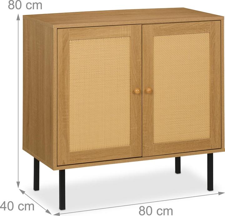 Produktbild Relaxdays Kommode (80 x 40 x 80 cm)