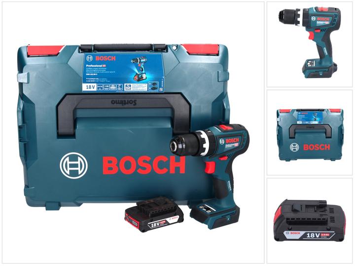 Bosch Professional Bosch GSB 18V-90 C Professional Battery Impact Drill 18 V 64 Nm Brushless + 1x rechargeable battery (Rechargeable battery operated)