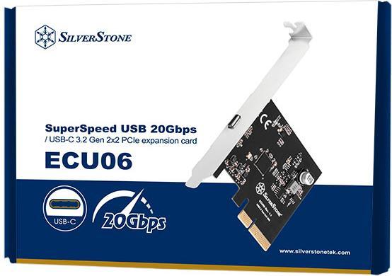 Actual product image Silverstone SST-ECU06, USB-C 3.2 Gen 2x2 interface card - PCIe