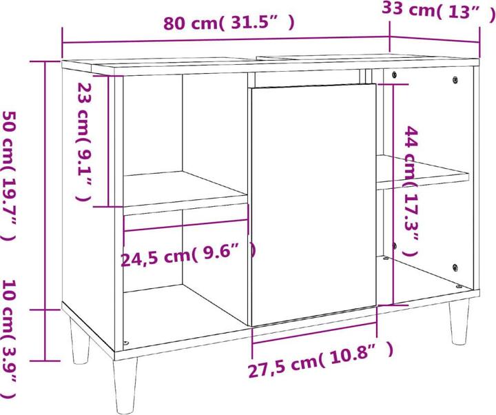 Produktbild VidaXL Strom (80 x 33 x 60 cm)