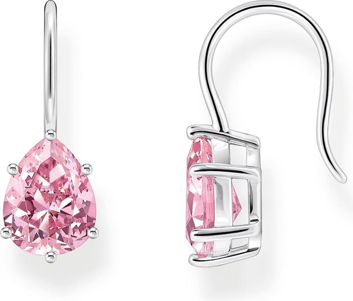 Produktbild Thomas Sabo Ohrhänger mit pinkfarbenem Zirkonia-Tropfen Silber (925er Silber)