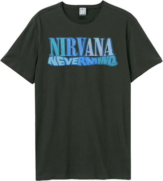 Actual product image Amplified Unisex Adult Crayon Nevermind Nirvana T-Shirt (XL)