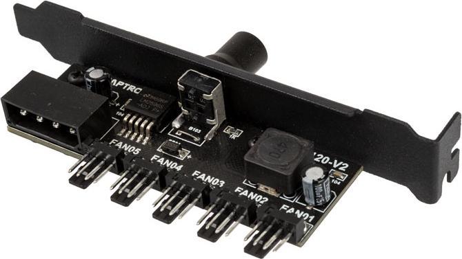 Image du produit Lamptron CP120 V2 PCI panneau de contrôle du ventilateur - noir (5 Ventilateur)