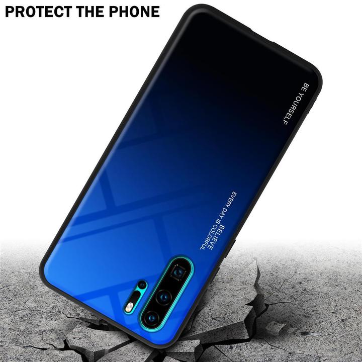 Image du produit Cadorabo Couverture en verre TPU 2 couleurs (Huawei P30 Pro)