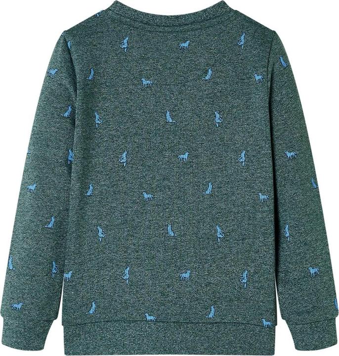 Produktbild VidaXL Kinder-Sweatshirt Dunkelgrün Melange 104,Material: 50 (104)