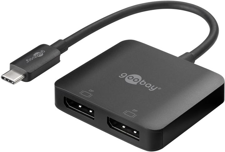 Produktbild Goobay USB-C-Adapter auf 2x DisplayPort (USB Typ-C, 12 cm)