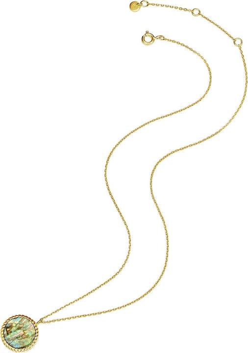 Produktbild Glanzstücke München Damen Sterling Silber Abalone-Muschel gelbgold 40,0 cm Basislänge + 5,0 cm Verlängerung - 23294 (Sterling Silber, 40 - 45 cm)