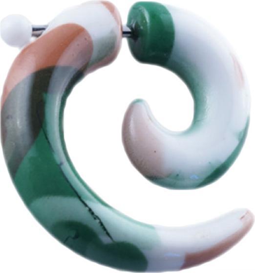 Produktbild Star Piercing Fake Spirale mit Tarnung Military (Acryl, ohne Messing)