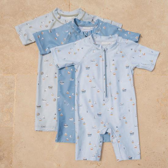 Produktbild Little Dutch Badeanzug kurzärmlig Sailors Bay Dark Blue - 86/92 (86)