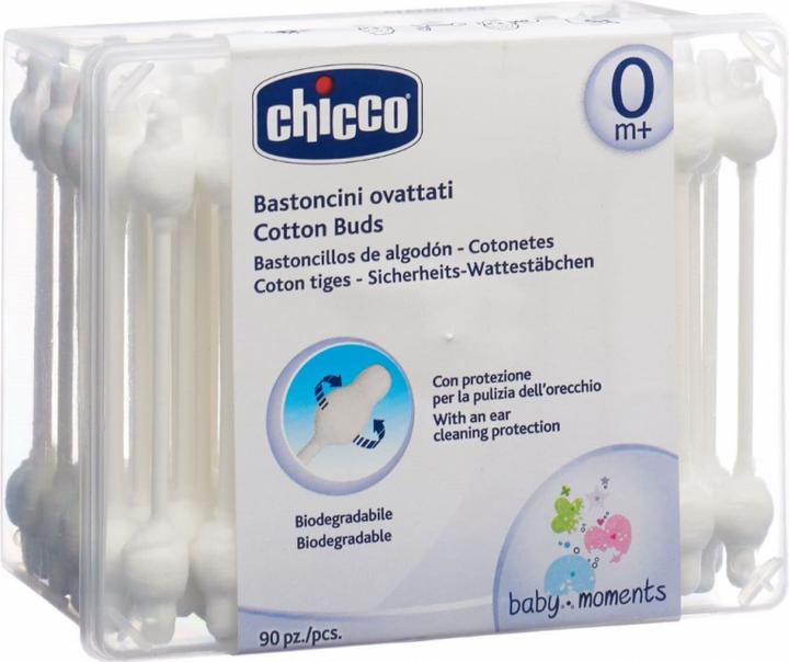 Chicco Sicherheits Wattestäbchen Baumwolle 0m+