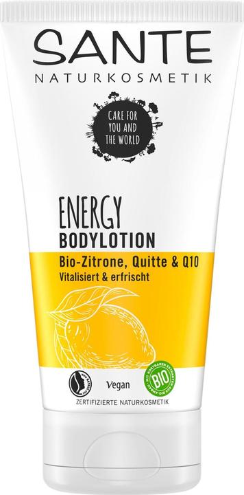 Actual product image Sante Energy Body Lotion Organic Lemon & Quince & Q10 (Body cream, 150 ml)