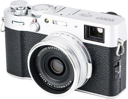Actual product image JJC LH JX100VII Zonnekap Zilver (Fujifilm LH X100 lens hood en AR X100 adapter ring)