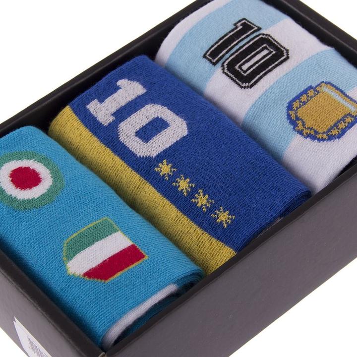 Actual product image Copa Football Maradona Leisure Socks Box Set | Maradona Napoli Boca Juniors Argentina Leisure Socks (40 - 46)