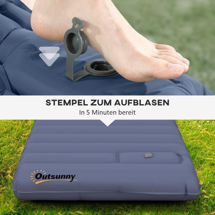 Immagine prodotto Swisshandel24 Materassino gonfiabile, materassino da campeggio, idrorepellente, resistente agli strappi, con