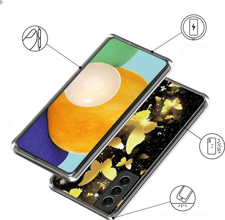 Actual product image Cover-Discount Cover mobile phone case IMD butterfly gold (Samsung Galaxy S24)