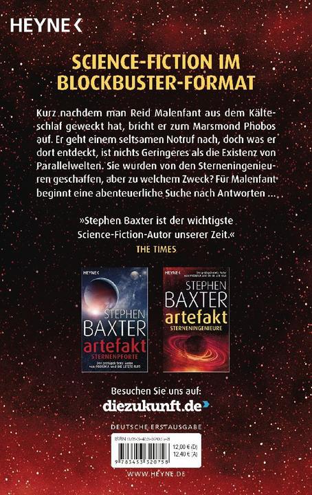 Immagine prodotto Das Artefakt - Sterneningenieure (Tedesco, Stephen Baxter., Peter Robert, 2022)