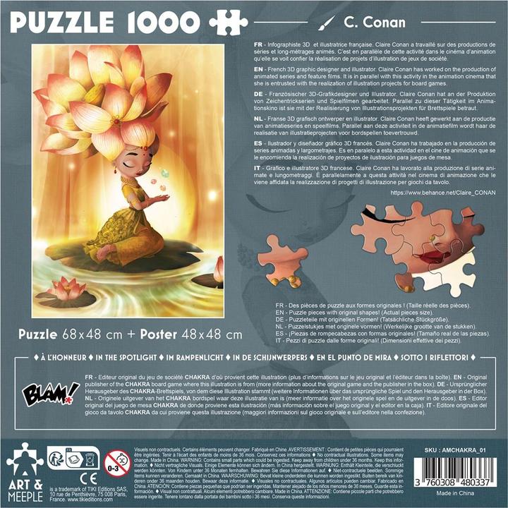 Produktbild Tiki Editions Art&Meeple Puzzle - Chakra 1000 Pcs (1000 Teile)