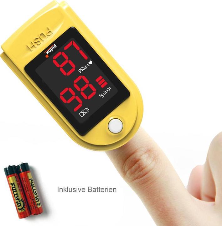 Image du produit Pulox Oxymètre de pouls PO-100 Solo en jaune