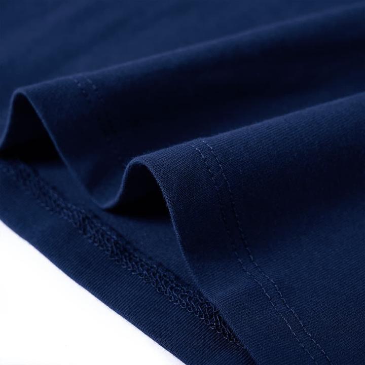 Actual product image VidaXL Children's long-sleeved shirt navy blue 92,Material: 95 % cotton (92)