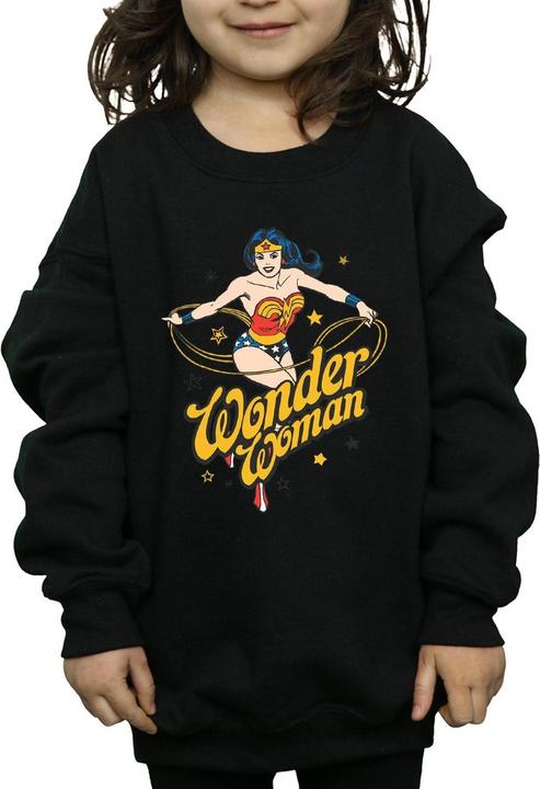 Immagine prodotto Wonder Woman Stars Felpa Ragazze (140, 146)