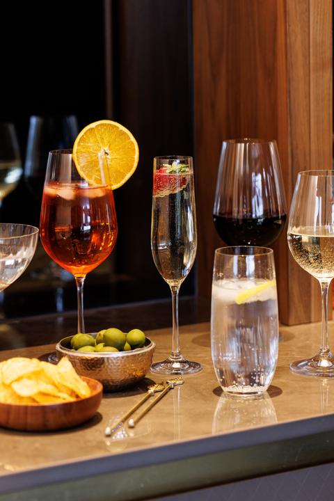 Mikasa Treviso Crystal Highball Glasses, Set of 4, 400ml (0.40 l, 4 x)