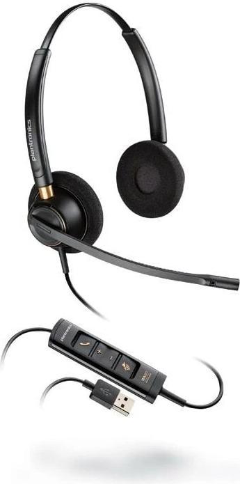 Image du produit Poly HP EncorePro 525-M Microsoft Teams-zertifiziertes USB-A Stereo-Headset, Kabelgebunden, Anrufe/M (Filaire, USB-A)