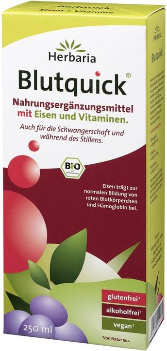 Image du produit Herbaria Quick de sang avec fer et vitamines Bio (1 pièce(s), Liquide)