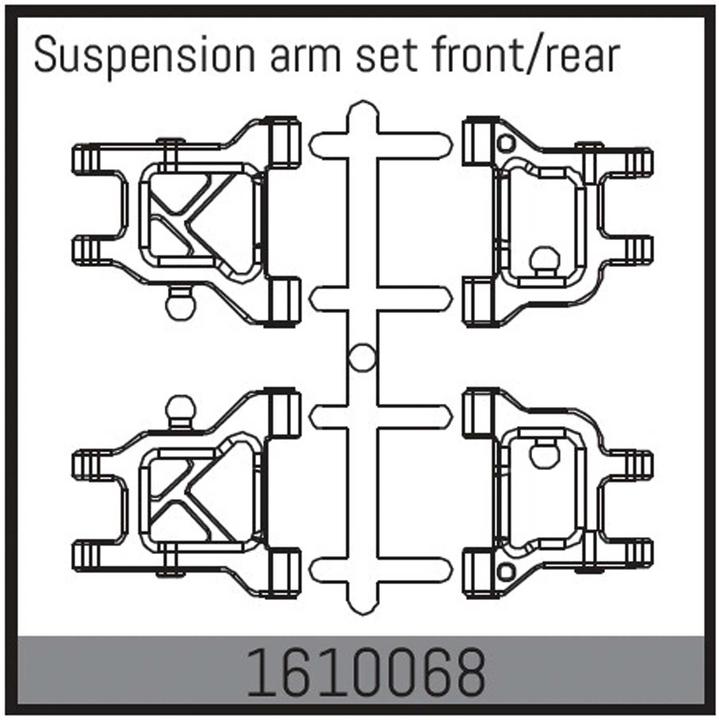 Image du produit Absima ensemble bras de suspension avant/arrière