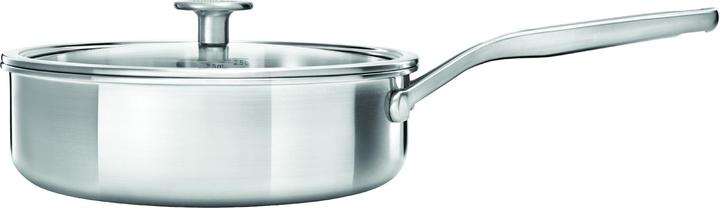KitchenAid 3PLY Cvd Skillet 24cm / 3.10L Uncoated (Casserole + Stewpot, Stainless steel)