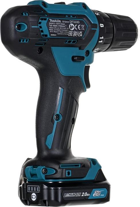 Image du produit Makita Perceuse-visseuse sans fil DF333DWAE 10,8V 2x2,0Ah (Fonctionnement sur batterie)