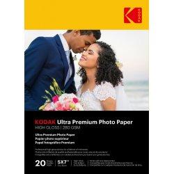 Image du produit Kodak Ultra Prem Photo 280g 10.4 mil Glossy 5/7x20 (280 g/m², 13 x 18 cm, 20 x)