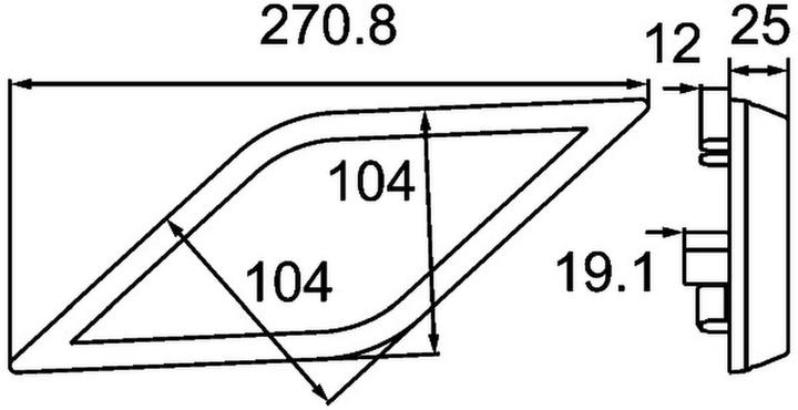 Actual product image Hella Indicator light rear left LED 2BA 013 331-071
