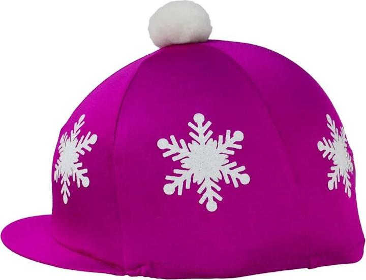 Actual product image Hy Fashion Snowflake with Pom Pom Hat Cover (One size)