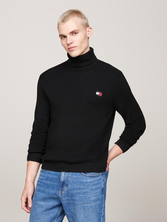 Image du produit Tommy Hilfiger Tommy Jeans Slim Fit Coltrui met wol - Zwart - Maat M (M)