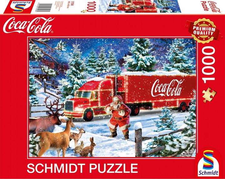 Schmidt Spiele Coca Cola Christmas-Truck 1000 Teile (1000 Teile)