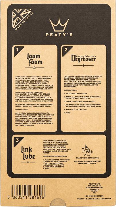 Produktbild Peaty's Clean, Degrease & Lube (1000 ml, Universal-Schmiermittel, Kettenreiniger)