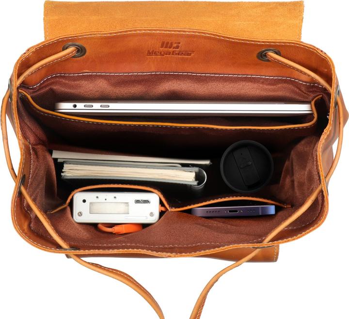 Actual product image Only-Bags.Store Handmade Top Grain Leather Backpack, Weatherproof Hiking, Women & Men Wallet