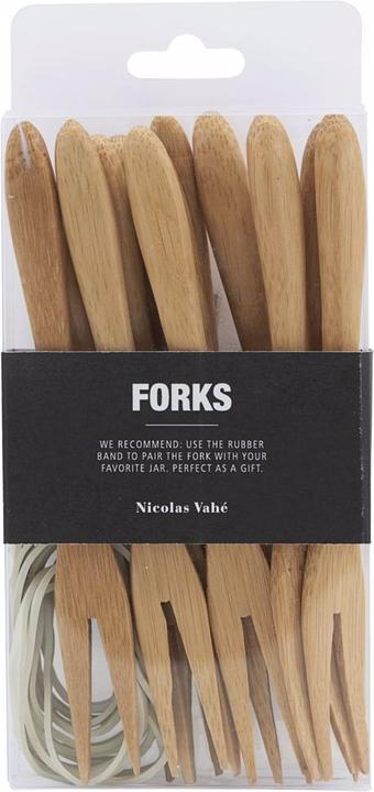 Actual product image Nicolas Vahé Bamboo fork, w. White Rubberband (12 x)