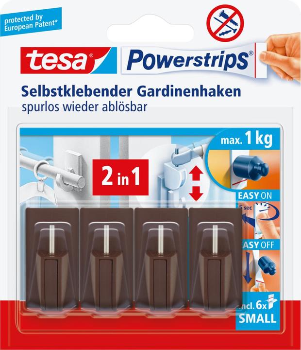 Produktbild tesa Powerstrips Gardinenhaken