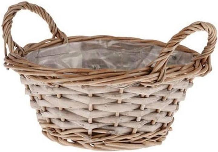Immagine prodotto Opiflor Cestino di vimini Sassonia, 20,5 cm Marrone/Grigio (20.50 cm)
