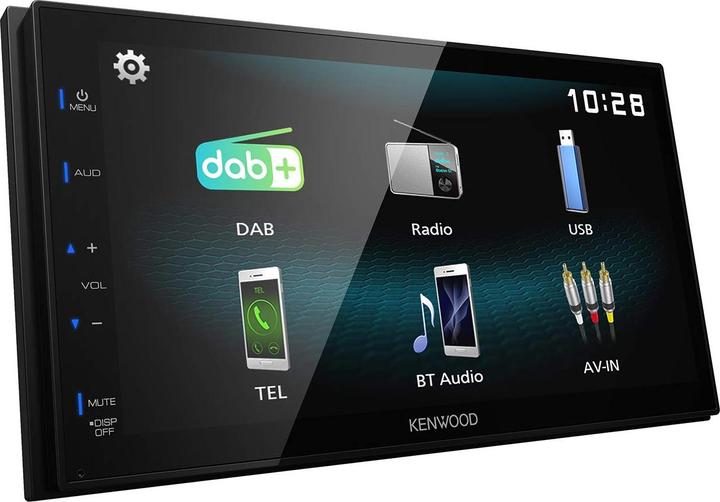 Produktbild Kenwood Corp. DMX125DAB Auto-Media-Receiver Schwarz 84 W Bluetooth (Android Auto, MirrorLink)