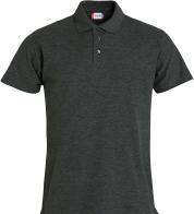 Poloshirt Clique Basic 028230, Baumwolle, anthrazit meliert, Grösse 3XL (3XL)