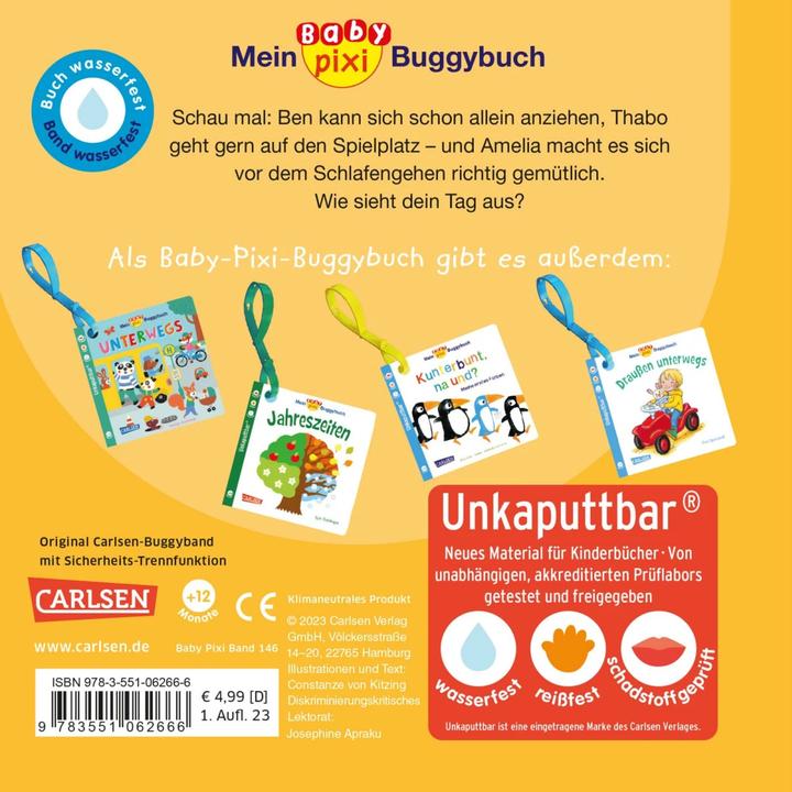 Image du produit Bébé Pixi (incassable) 146 : Mon livre-buggy bébé Pixi : Notre journée (Allemand)