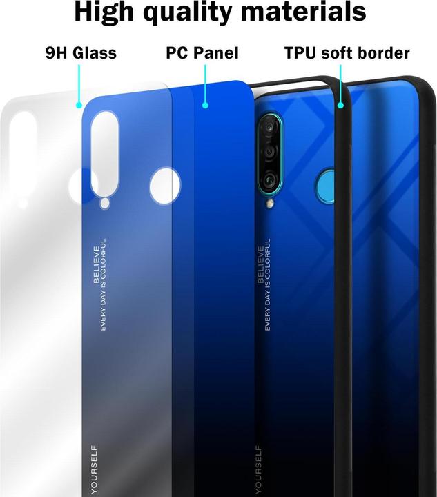 Productafbeelding Cadorabo TPU 2 kleuren glasdekking (Huawei P30 Lite)