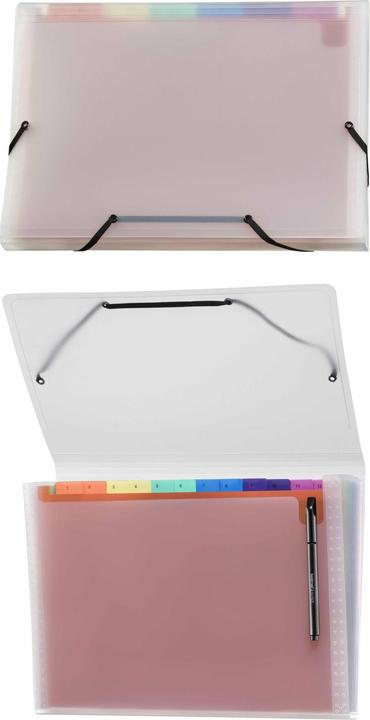 Produktbild Kolma Fächermappe Easy A4 medium 12 Tabs rainbow (A4, 1 x)