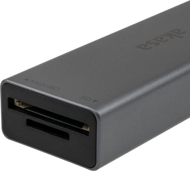 Produktbild Akasa USB 3.2 Gen1 Type-C 3-in-1 Card Reader (USB 2.0)