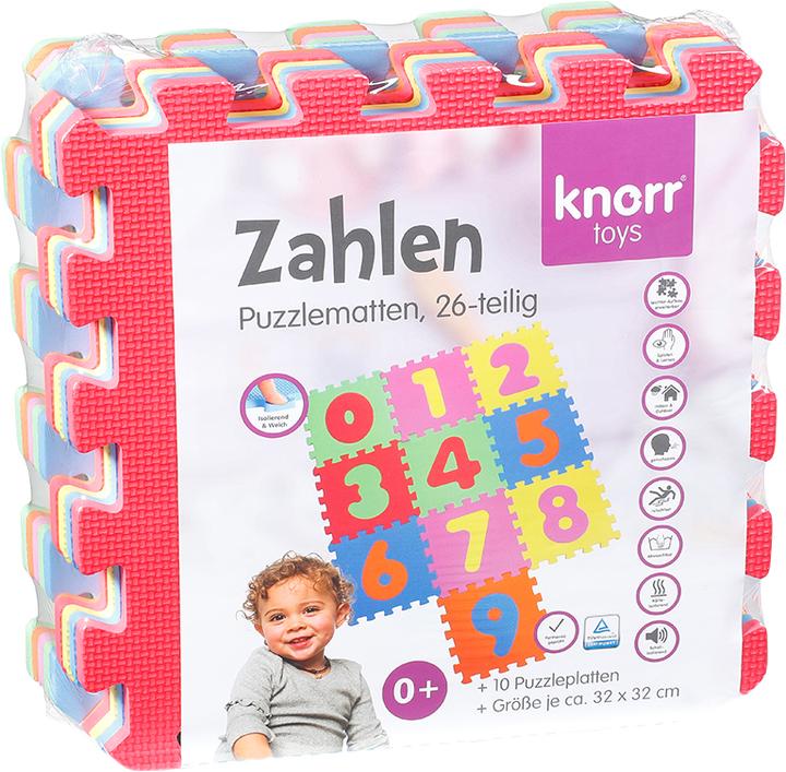 Produktbild Knorrtoys Puzzlematte - "Zahlen"/10-tlg./32 cm (32 x 32 cm)