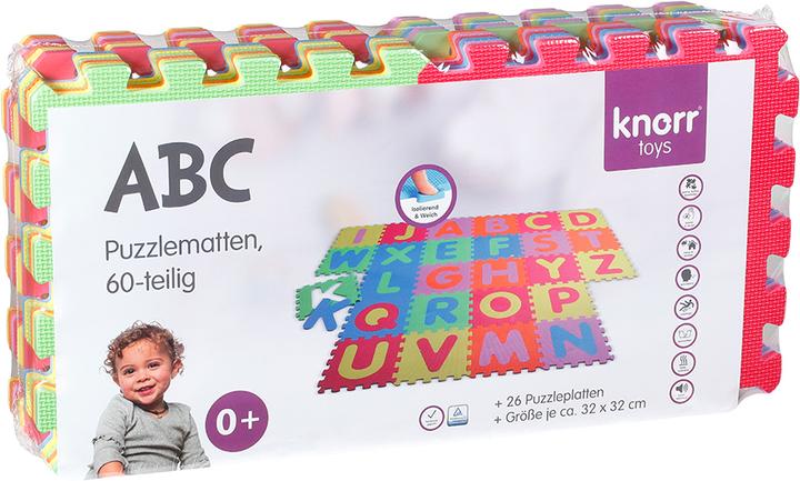 Immagine prodotto Knorrtoys Tappetino per puzzle - "Alfabeto"/26 pezzi/32 cm (160 x 160 cm)