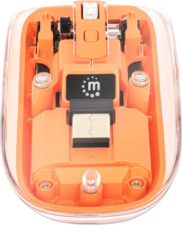 Produktbild Manhattan MH Transparent 4D mouse, White (Kabellos)