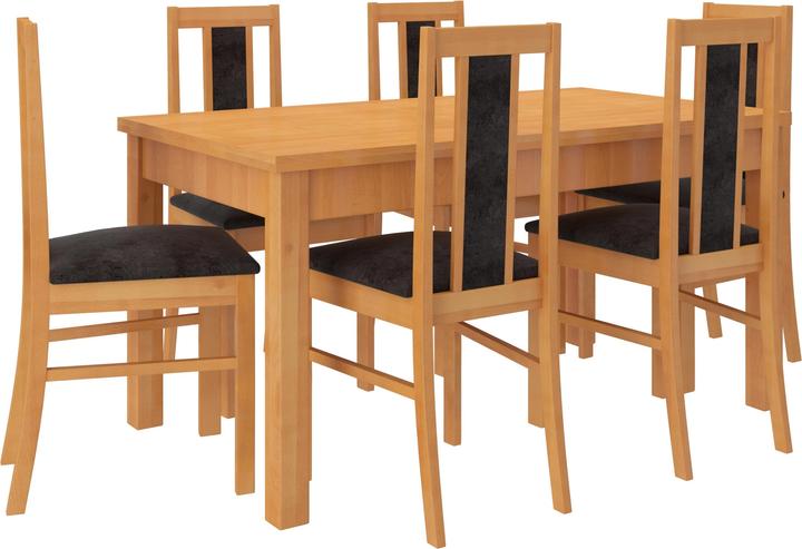Produktbild ADRK Furniture Tisch- und Stuhlset RODOS 52 (140 x 80 x 75 cm)